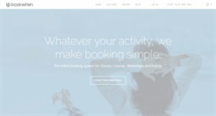 Desktop Screenshot of bookwhen.com